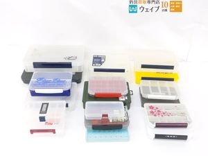 ダイワ 紅牙 タイラバケースAM、山田化学 YFDタフケース L212 浅型 スモーク、メイホウ V