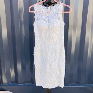 キャバドレ　 カラードレス　 ミニドレス　レース　パーティ