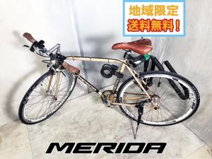 地域限定送料無料★美品 中古★MERIDA メリダ Leg シングル ピストバイク 700×25C クロ