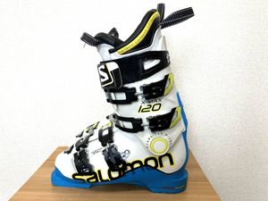 サロモン X-MAX 120 メンズ スキー ブーツ : ホワイト×ブルー