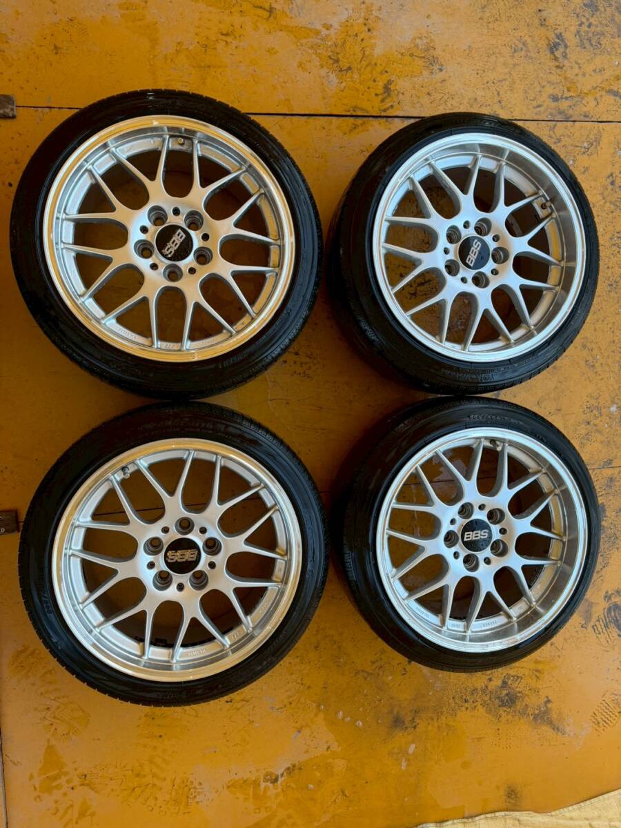 引取限定] BBS RS 当時物 PCD114 8J 17 5穴 40 50 4本セット