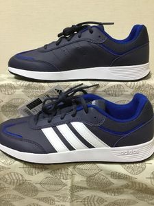 ◎新品 送料込 24.5 アディダス adidas スニーカー 紺白 08 0217