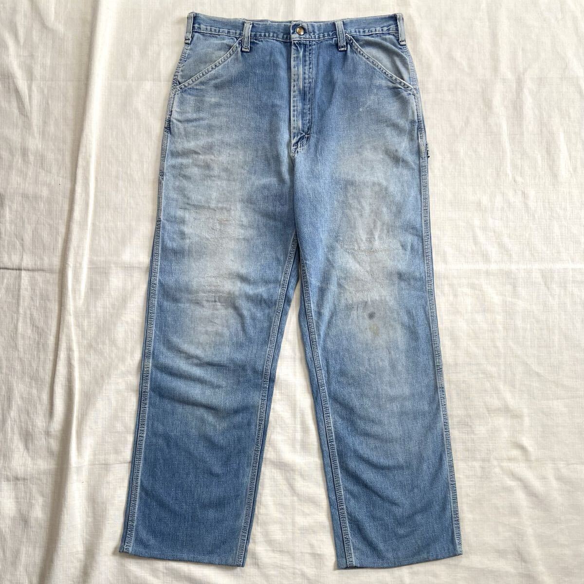 70s ビンテージ Lee ペインターパンツ デニム ワークパンツ W33