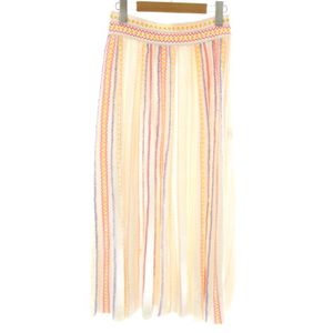 モリ Molli プリーツスカート ロング イージー ストライプ S マルチカラー /XZ ■GY19 レ