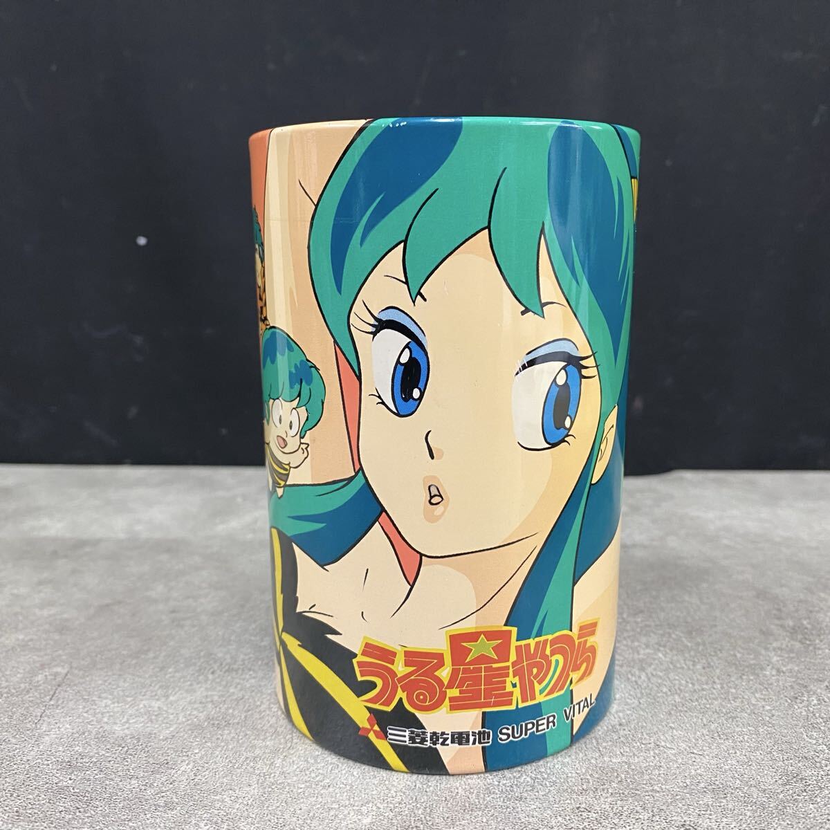 昭和レトロ★80年代★ビンテージ 当時物 高橋留美子 うる星やつら ピンバッジ 0)Q100 うる星やつら 乾電池常備缶 昭和レトロ アンティーク