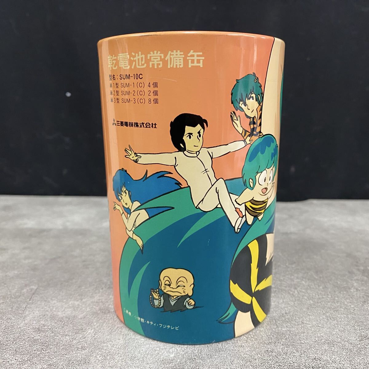 0)Q100 うる星やつら 乾電池常備缶 昭和レトロ アンティーク