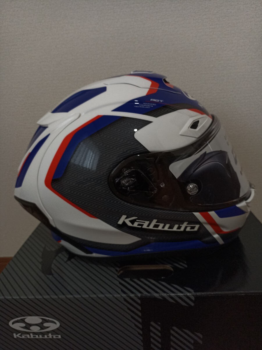 美中古 OGKカブト F17 ZESTAL 白青赤 LLサイズ フルフェイスヘルメット