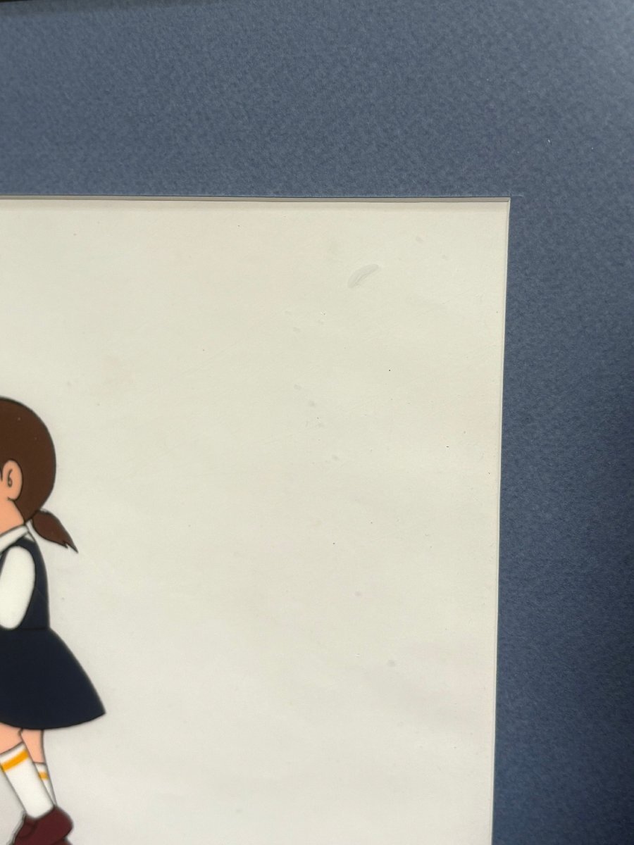 12-6845)ドラえもん セル画 しずかちゃん スネ夫 絵画 額装 真作【緑和