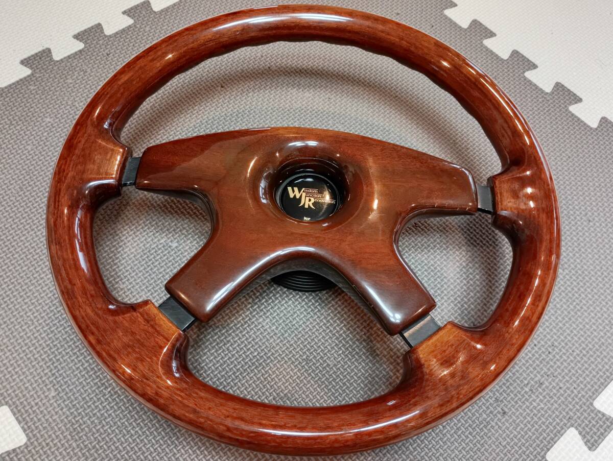 良品！ITALY「IFRA」/イタリア「イフラ」ウッドステアリング/大径37Φ