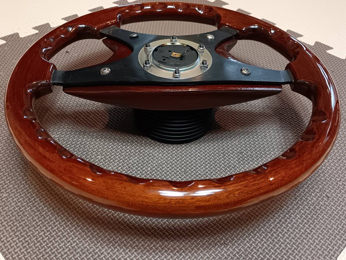 良品！ITALY「IFRA」/イタリア「イフラ」ウッドステアリング/大径37Φ