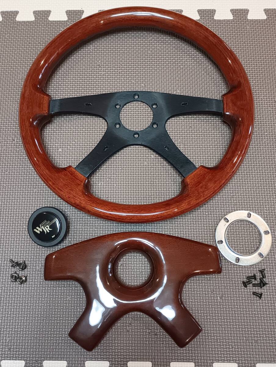 良品！ITALY「IFRA」/イタリア「イフラ」ウッドステアリング/大径37Φ