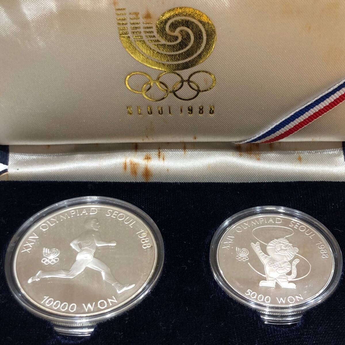 1988年 ソウル オリンピック 記念硬貨 10000ウォン 5000ウォン 2枚