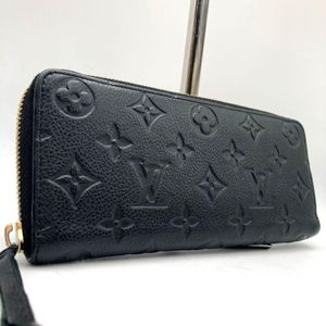 美品Louis Vuitton　ポルトフォイユクレマンス　ノワール LOUIS VUITTON（ルイ・ヴィトン） 長財布 アンプラント ポルトフォイユ