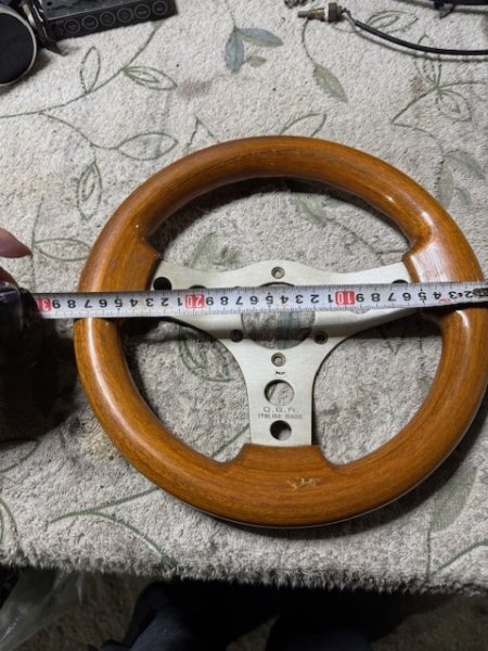旧車 当時物 OBRハンドル 通称オバハン 28cm ミニハン