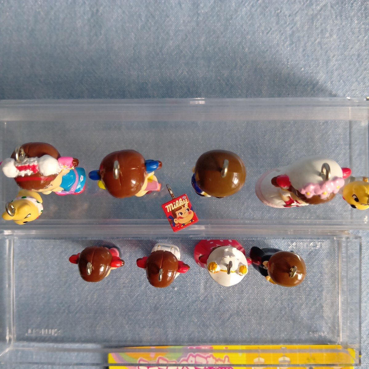 不二家 ミニミニペコちゃん ポコちゃん フィギュア キーホルダー 10個