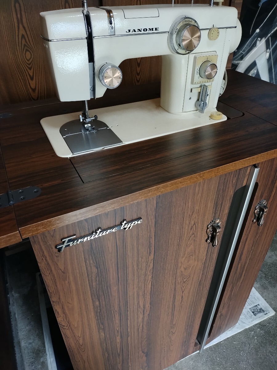 JANOME ジャノメ ミシン レトロ MODEL 802 昭和レトロ ジャノメミシン
