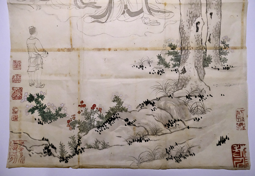 Q6085＞江戸時代粉本 唐画中国画【趙孟(趙子昂)】鈴木鵞湖・石井柏亭旧