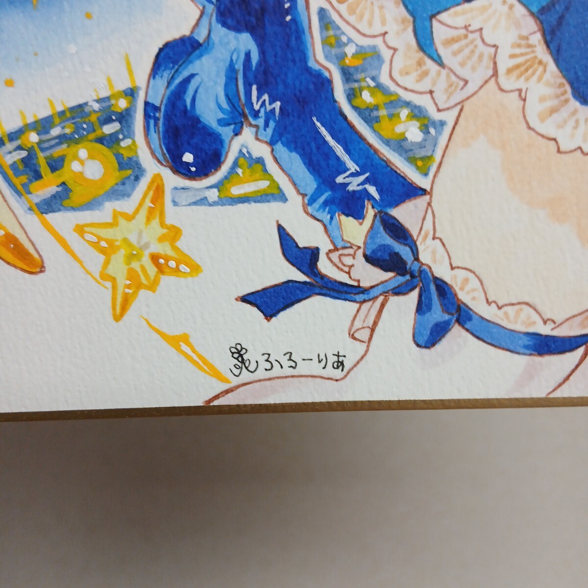大色紙 手描きイラスト [和装×魔法少女 vol2スターライト] 原画 美少女