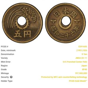 エラーコイン 5円の値段と価格推移は？｜35件の売買データからエラー