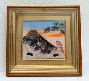アンティーク　宝石画　貴石画　天然石　陶器絵画 アンティーク 宝石画 貴石画 天然石 陶器絵画 - メルカリ