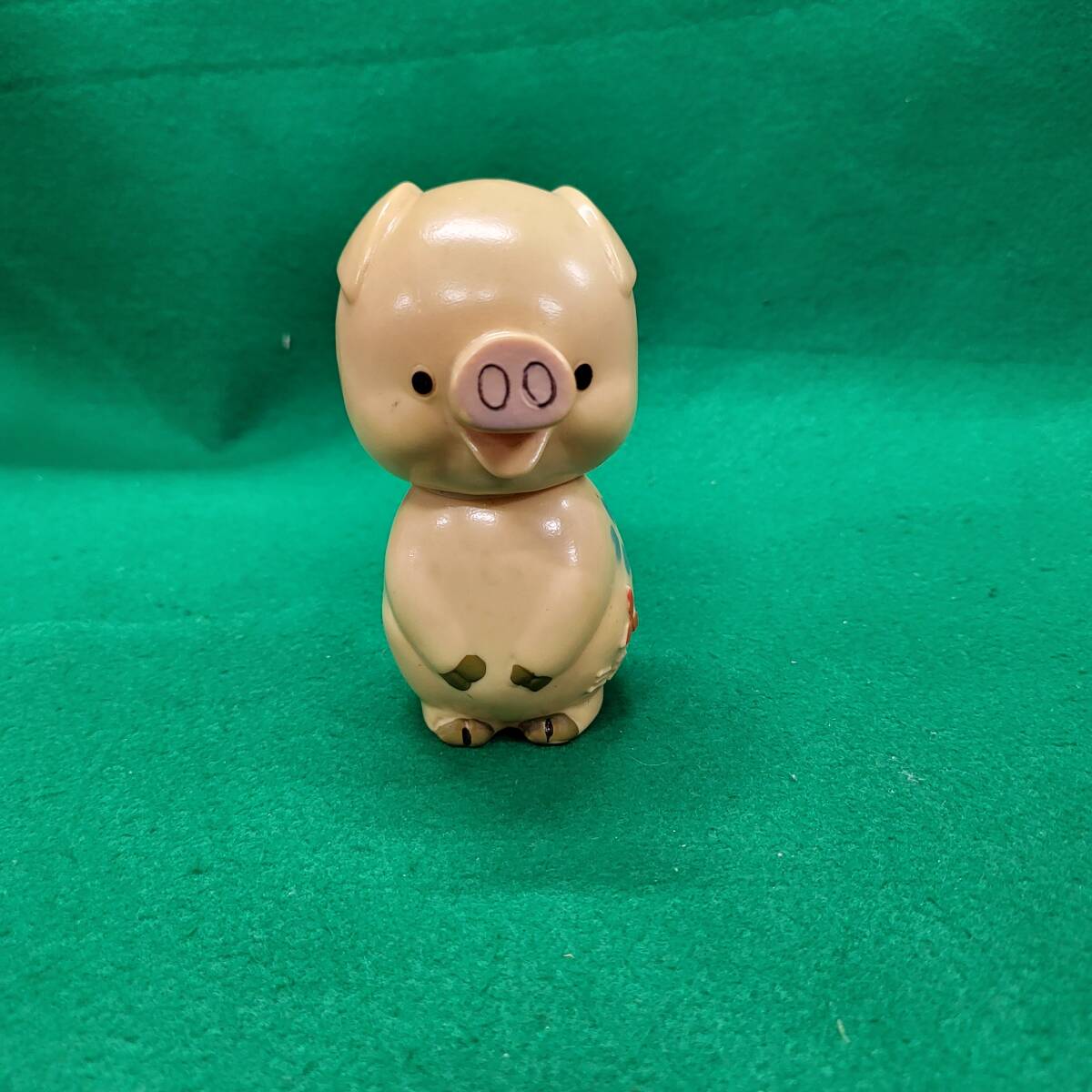 当時物 三菱銀行 ブーちゃん ソフビ 貯金箱 検索用：昭和レトロ
