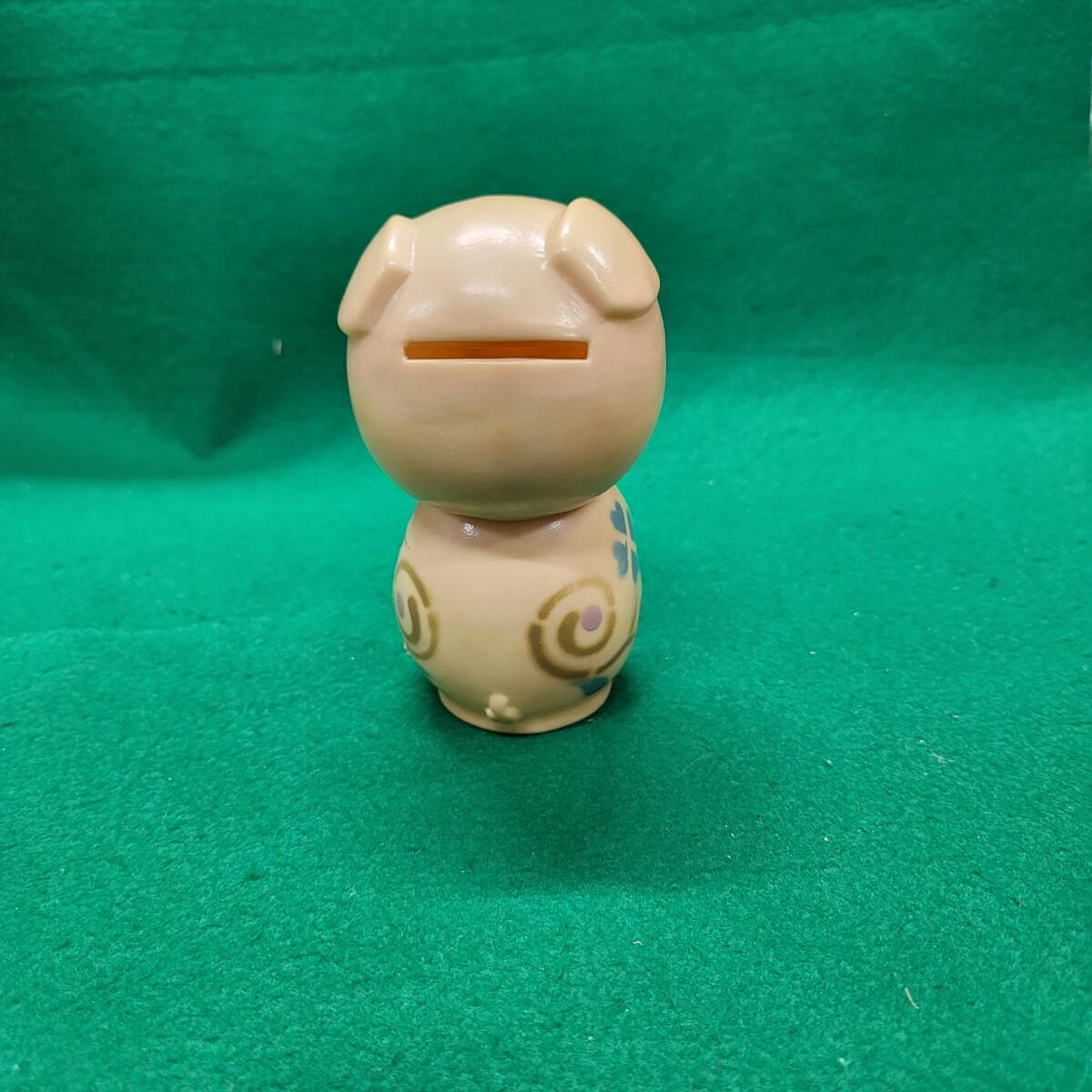 当時物 三菱銀行 ブーちゃん ソフビ 貯金箱 検索用：昭和レトロ