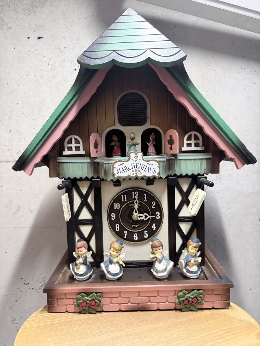 CITIZEN poppo 鳩時計 シチズンからくり時計 ビンテージ 掛け時計