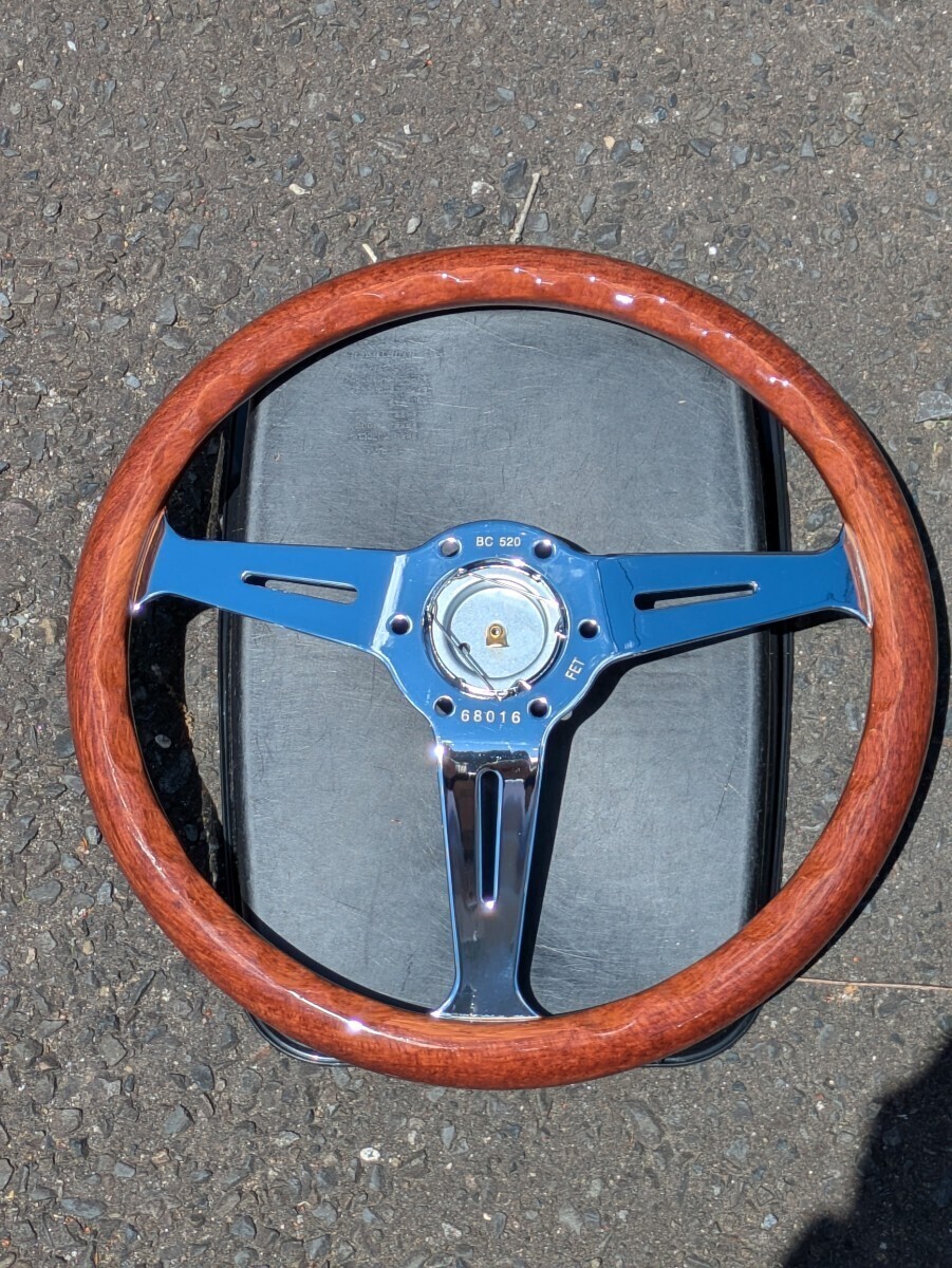 NARDI ステアリング デリカD5 クロームメッキ ウッド ハンドルボス 14