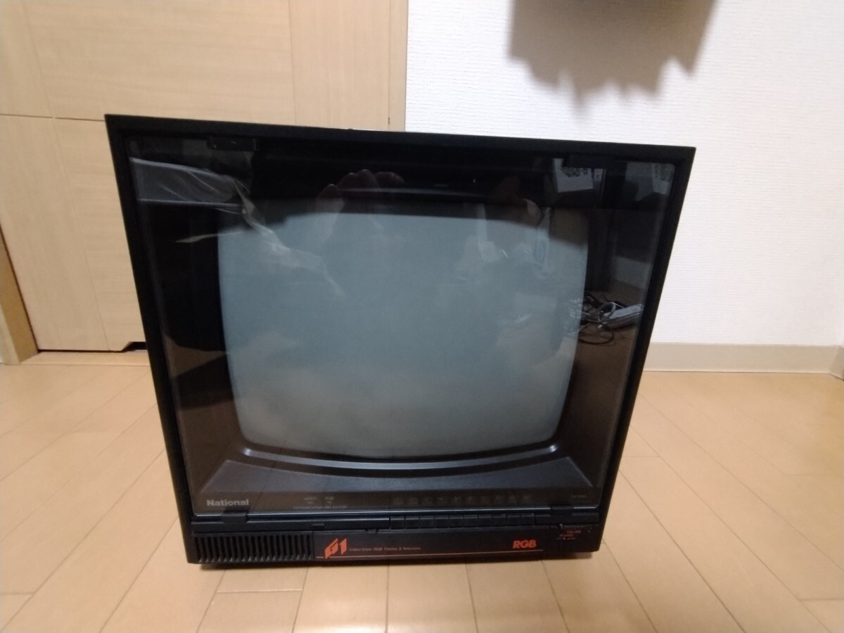PAXON RGB2000 ブラウン管モニター レトロゲームに！14型15khz ブラウン管 モニター CRT RGB RGB21 MSX パナソニック レトロゲーム