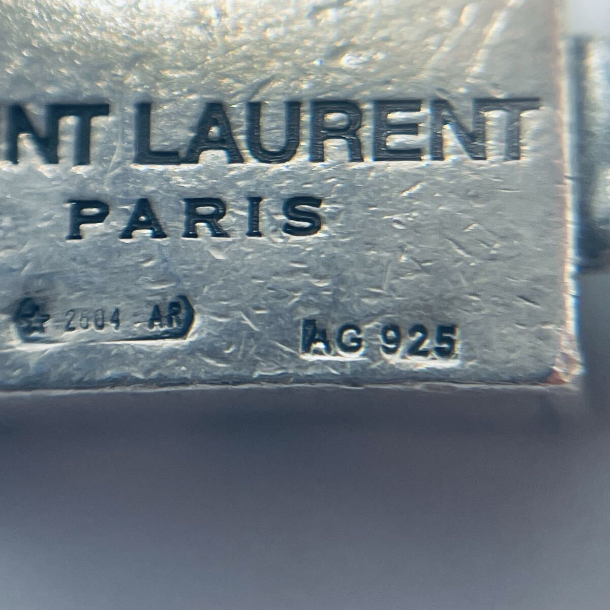 SAINT LAURENT PARIS/サンローラン AG925 シルバー 喜平チェーン