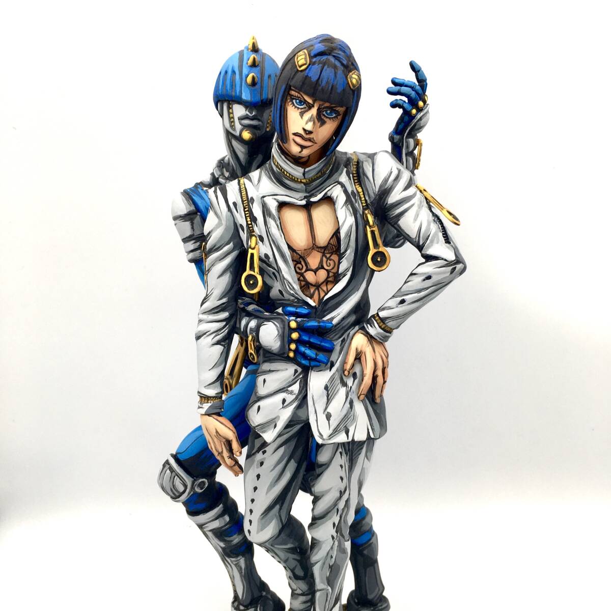 ジョジョ ブチャラティ 一番くじ A賞 フィギュア リペイント 一番くじ ジョジョの奇妙な冒険 A賞 ブローノ・ブチャラティ＆スタンド