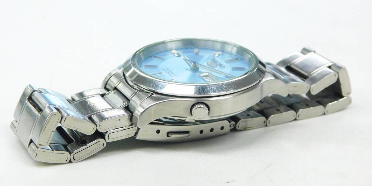 [稼動品] SEIKO セイコー5 7S26-02J0 自動巻き 裏スケ SEIKO セイコー △ SEIKO 5 7S26-02J0 自動巻き デイデイト アイス