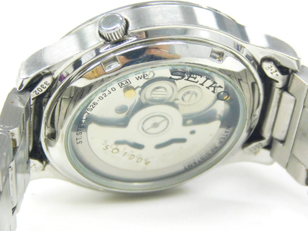 SEIKO セイコー △ SEIKO 5 7S26-02J0 自動巻き デイデイト アイス