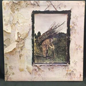 206位 LED ZEPPELIN / IV (UK-ORIGINAL/RED/PLUM-稀少INVERTED FEATHERラベル(PAGE/TOP),INNER,