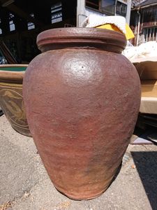 【特大の甕（かめ）】大型陶器製円筒形壺 特大の甕（かめ）】大型陶器製円筒形壺 m37534232409_1.jpg?1762914157