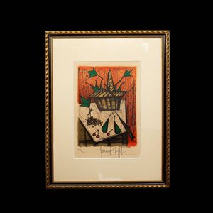 ベルナール・ビュッフェ「Nature morte a la lampe」 ベルナール・ビュッフェ「Nature morte a la lampe」 ベルナール