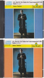 275位 ♪SEFEL RECORDS西独盤♪シュタルケル　バッハ　無伴奏チェロ組曲全曲　２CD　Made In W,