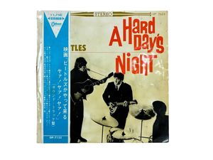 315位 【赤盤】THE BEATLES A HARD DAY’S NIGHT OP-7123 水色V字帯 ￥1,750帯 補充票付 ODEON