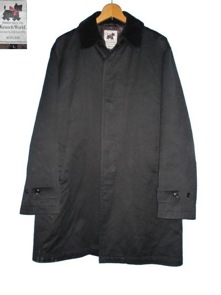◎Kynoch Worldエレガントロングステンカラーコート◎L黒(ステン 