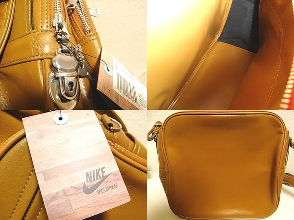 NIKE 風車ロゴ 1970年 復刻 レザーショルダーバッグ ブラック 激レア NIKE 風車ロゴ 1970年 復刻 レザーショルダーバッグ ブラック 激レア