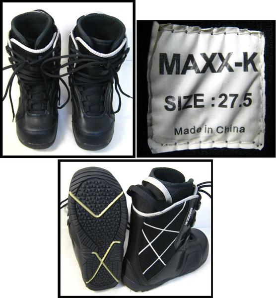 ☆【MAXX-K】スノーボードブーツ/27.5cm/ブラック☆1F11TB0A(27.5cm  