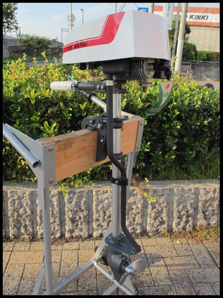 1馬力船外機 TAS MOTOR TOB12B 丸い 田中工業