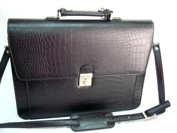 ★新品★クロコダイル型押し★ビジネスバッグ◆2WAYクラッチ黒2