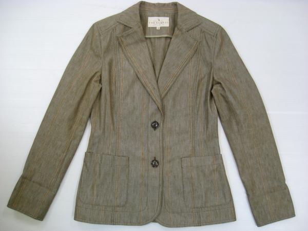 【TRUSSARDI/トラサルディ】ストライプテーラードジャケット 38