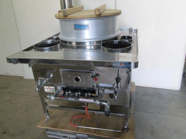 □1ヶ月保証 河野製作所 茹で麺機 中釜シンク LPガス[0401BI]7I!(製麺 