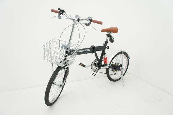美品】COMME CA DU MODEコムサ 折りたたみ自転車 ブラック(20インチ 