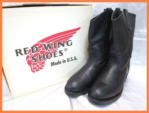 レッドウィングRED WING 緑犬ペコスブーツ8D 遅く