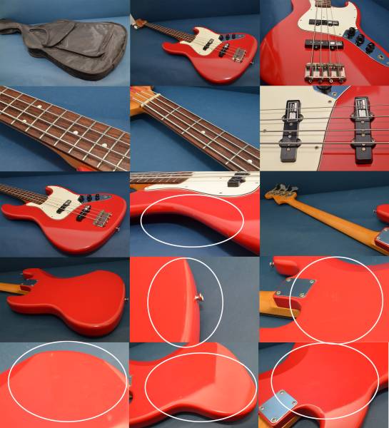 ☆EDWARDS/ESP☆E-JB-93R/LT TrinoRed ラッカー ジャズベース☆(ESP