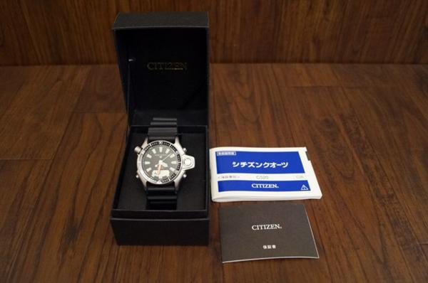 中古☆CITIZENシチズン☆C520-S044898☆スポルテダイバー☆黒銀 