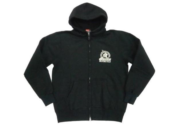 インディアンモーターサイクルフルZIPスウェットパーカ 黒L新品